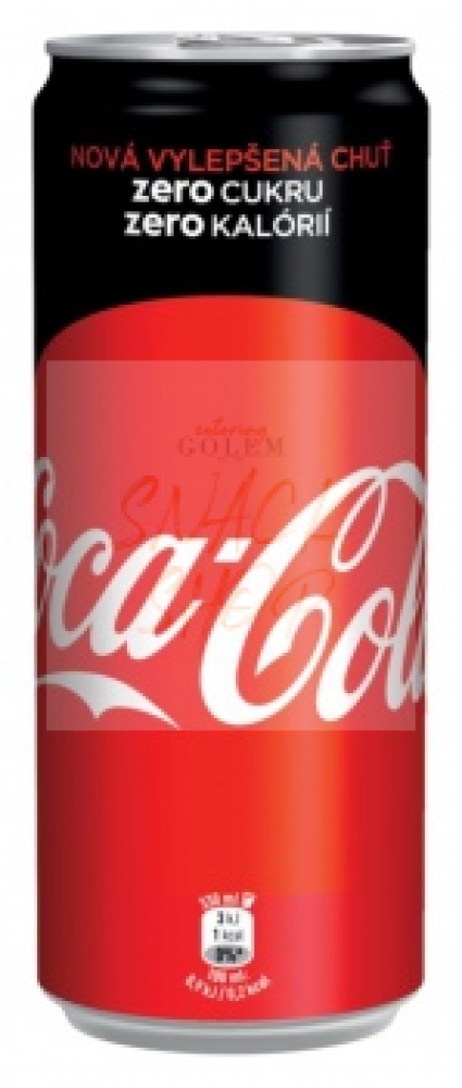 Coca-Cola ZERO 0,33 l PLECH