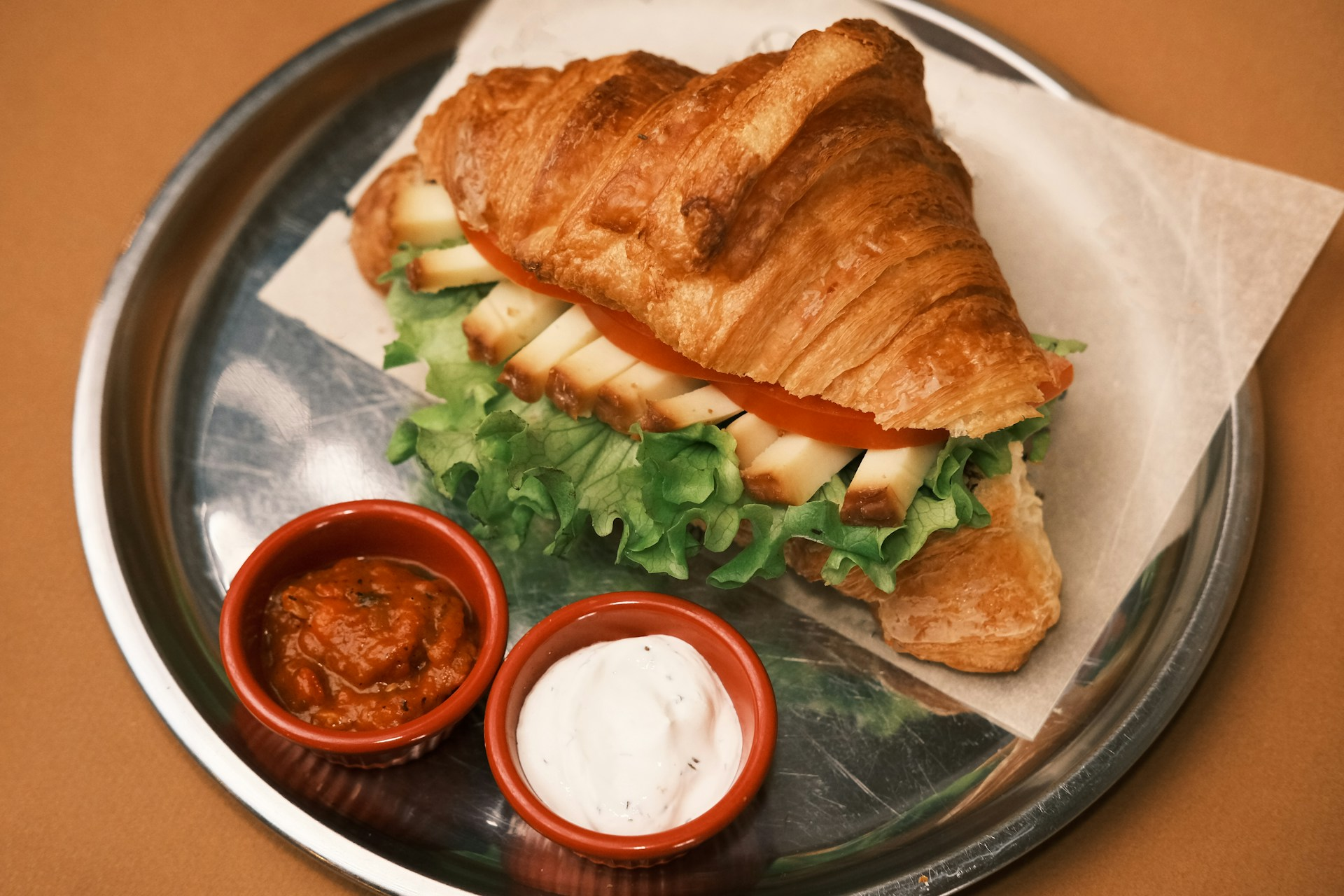 Plněné mini croissanty